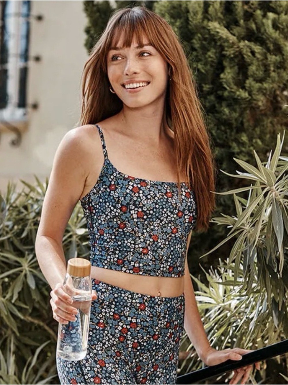 Summersalt The Midi Sports Bra Tank Top - Main Blue/Multicolor 4